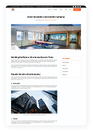 Project Detail Page